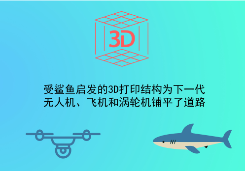 受鯊魚啟發(fā)的3D打印結(jié)構(gòu)為下一代無人機(jī)、飛機(jī)和渦輪機(jī)鋪平了道